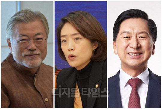 (왼쪽부터) 문재인 전 대통령, 고민정 더불어민주당 의원, 김기현 국민의힘 의원. <디지털타임스 DB, 고민정 SNS, 민주당 제공>